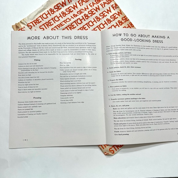 Vintage early 1960’s sewing booklets with great pics & info, great for framing! - Picture 12 of 12